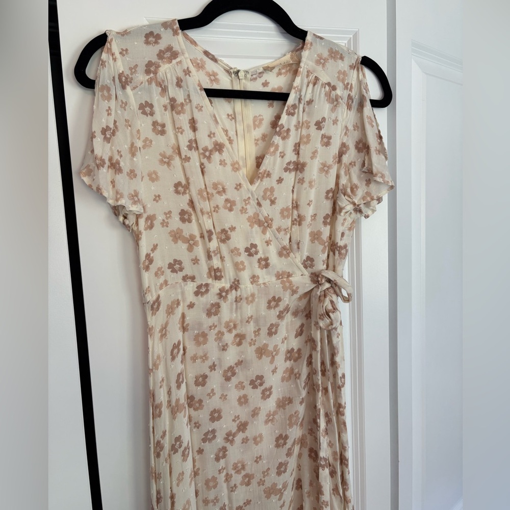 Altar’d State Cream Floral Maxi Dress